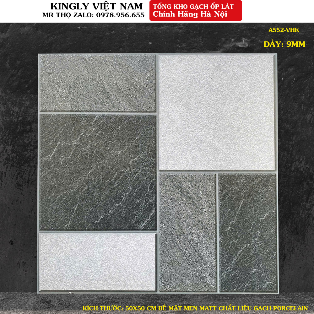 Gạch lát sân giả đá 50x50 A552
